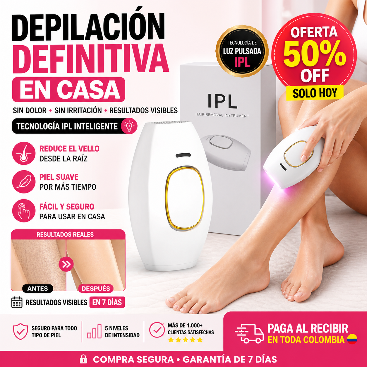 DEPILACIÓN DEFINITIVA EN CASA SIN DOLOR