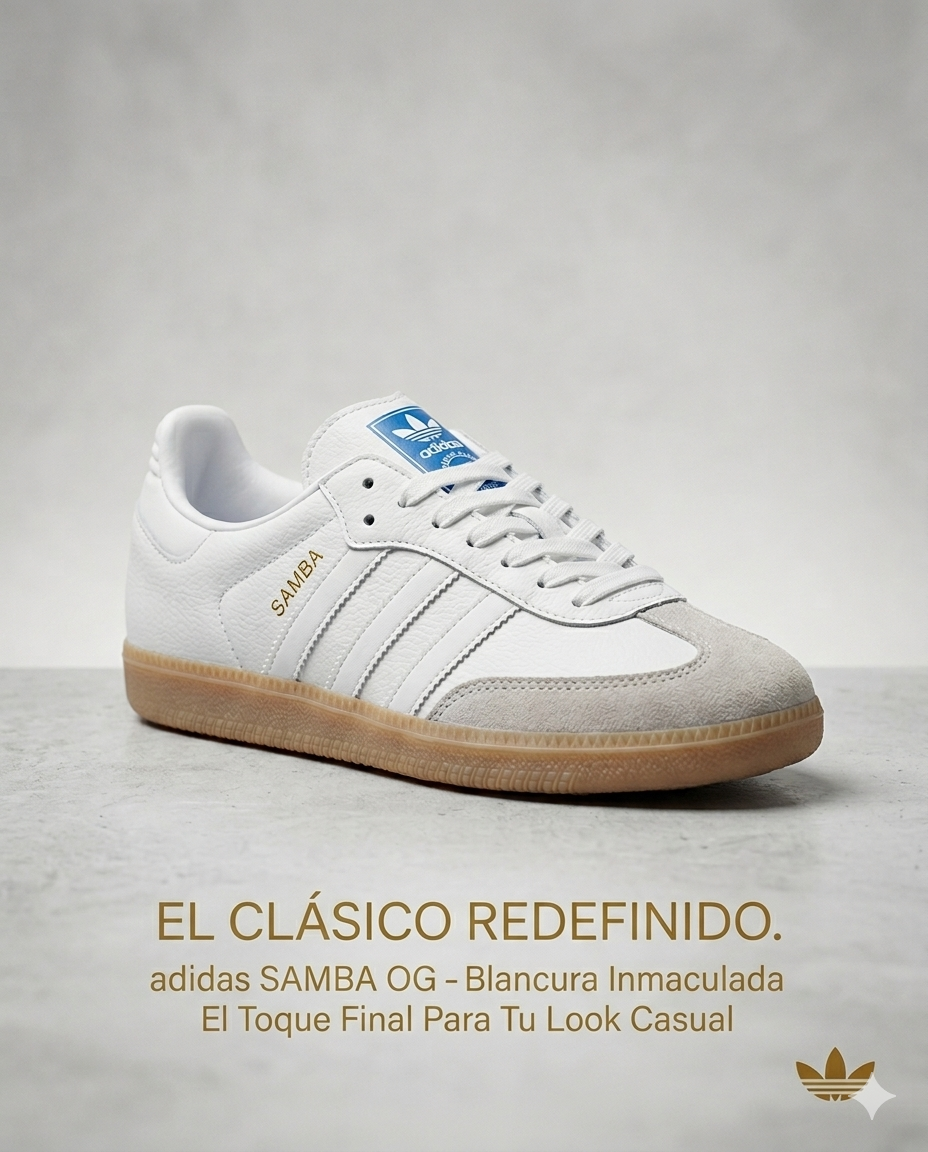 Adidas Samba Mt Dama Blanco todo