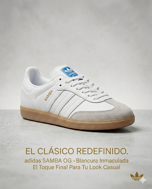 Adidas Samba Mt Dama Blanco todo