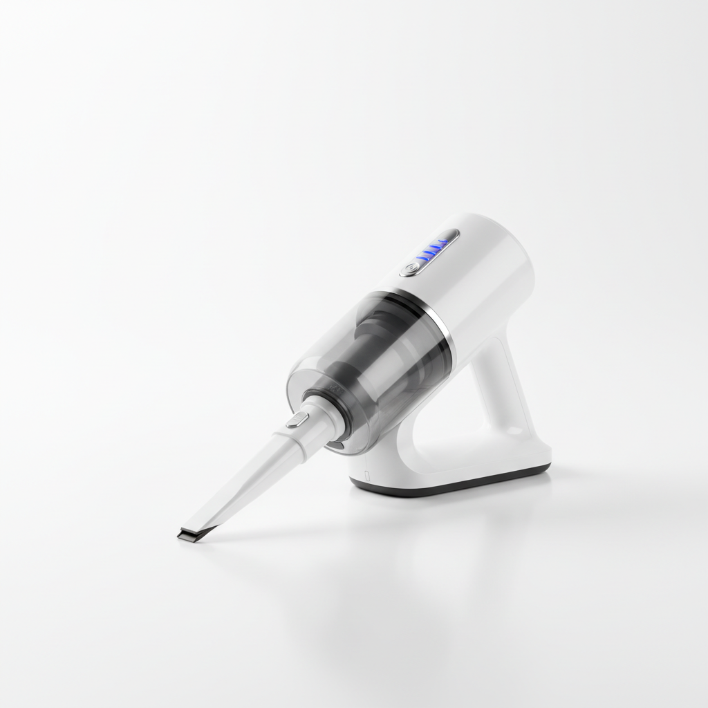 Aspirador portátil sem fio branco – foto do produto